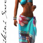 Bikini and sarong #08